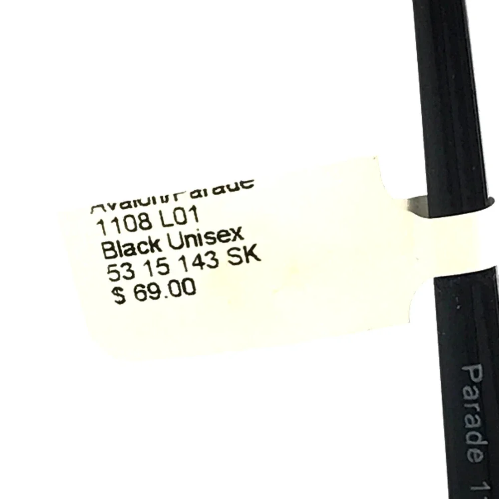 Parade Eyeglasses Frames 1108 Polished Black Cat Eye Full Rim 53-15-143